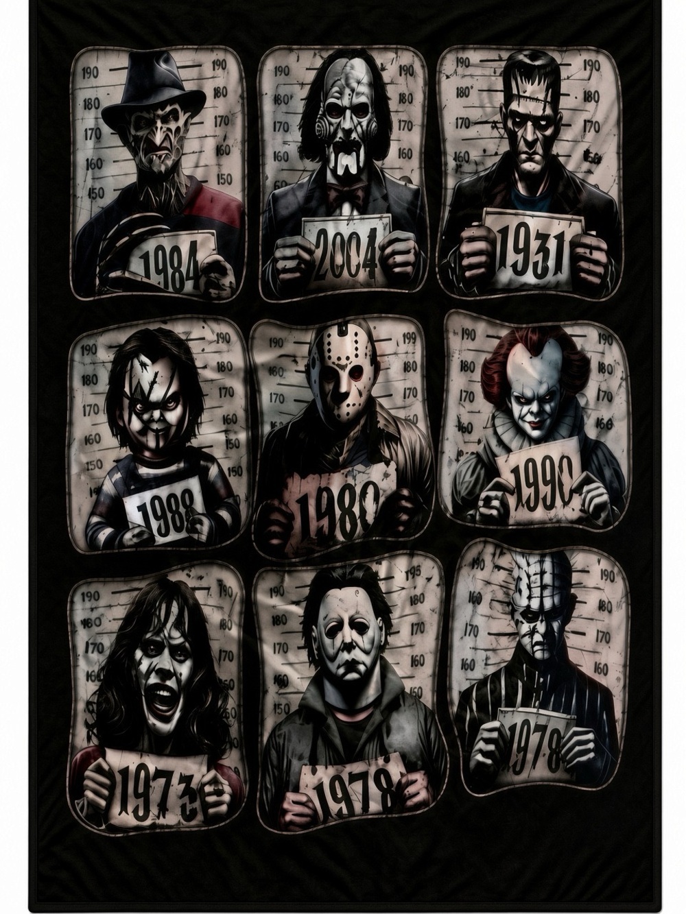 Brand New Horror Icons Halloween Fleece Blanket